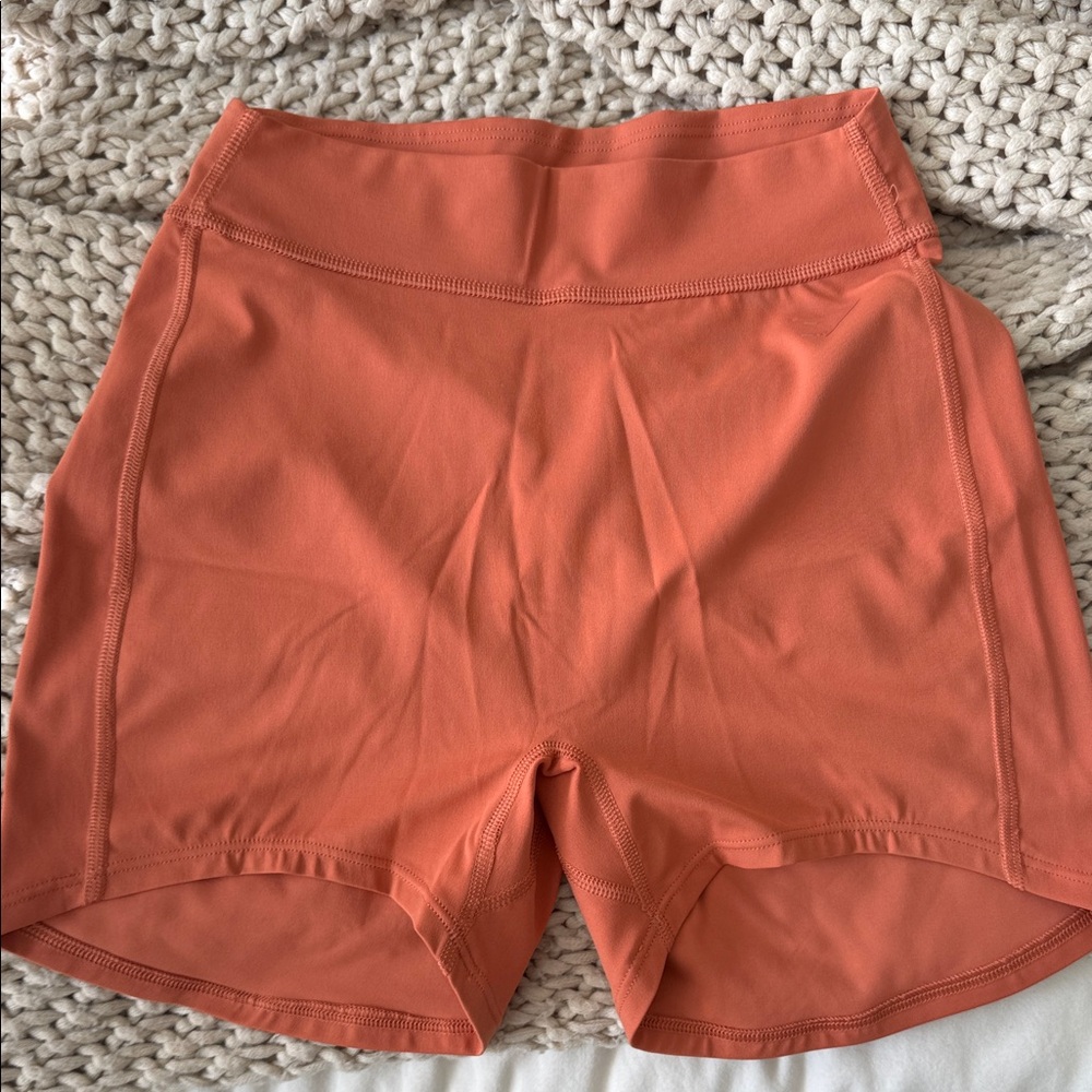 Gymshark Kendra Kathryn Women's Orange High-Waisted Shorts